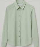شومیز زنانه لینن مدل بیسیک ماچا